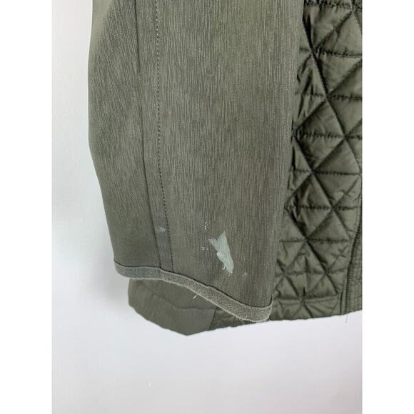 Marc New York Andrew Marc Womens Olive Green Quilted Jacket With Hood Size M - Picture 4 of 6